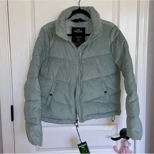Hollister Corduroy Puffer Jacket Full Zip